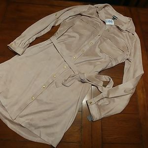 Haani Pale Pink Button Down Dress